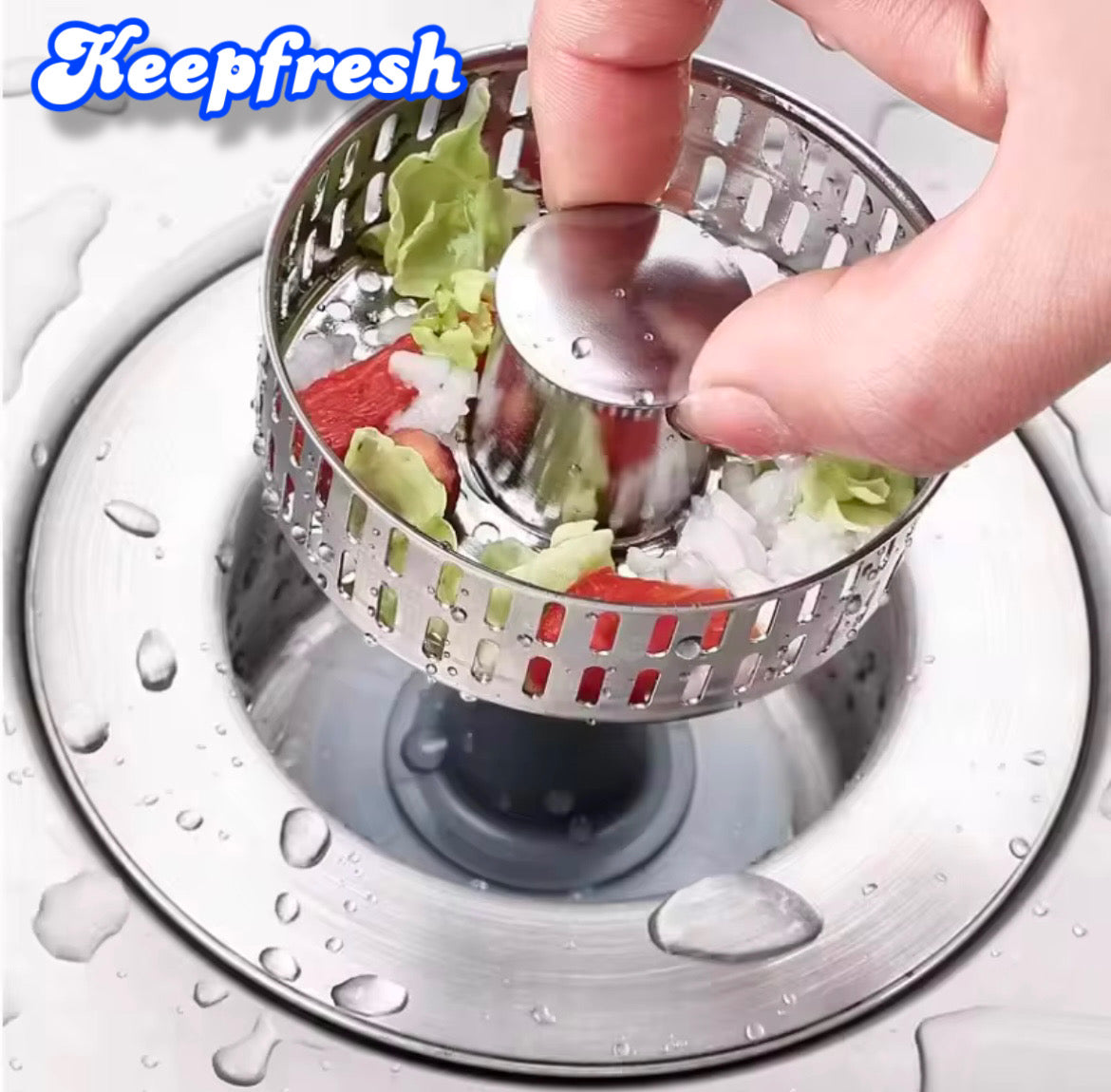 3-in-1 Stainless Steel Sink Drain Strainer